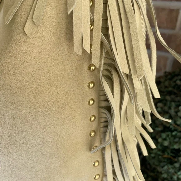 Coach Poppy Limited Edition BELLA Fringe Suede Shoulder Bag 16734 UNICORN! - Picture 11 of 15